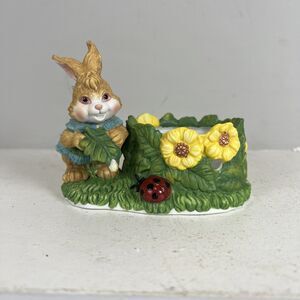 Vintage Rabbit Spring Easter Votive Candle Holder